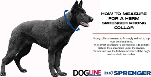 Herm Sprenger Black Stainless Steel Prong Dog Training Collar with Quick Release - Imagen 3 de 28