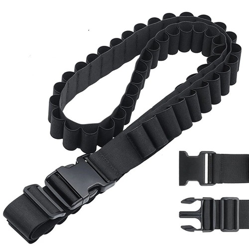 Tactical Shotgun 50 Rounds 12 & 20GA Shell Bandolier Ammo Belts Holder Hunting - Picture 8 of 18