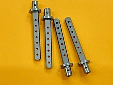 4PCS Aluminum Body Post Mounts for 1/10 Axial SCX10 RC Crawler Silver New