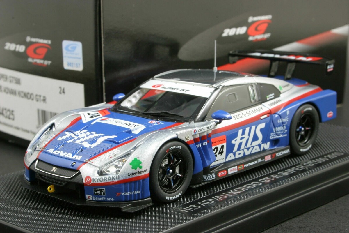 Ebbro 44325 1:43 HIS ADVAN KONDO NISSAN NISMO GT-R R35 Super GT Die Cast  Model