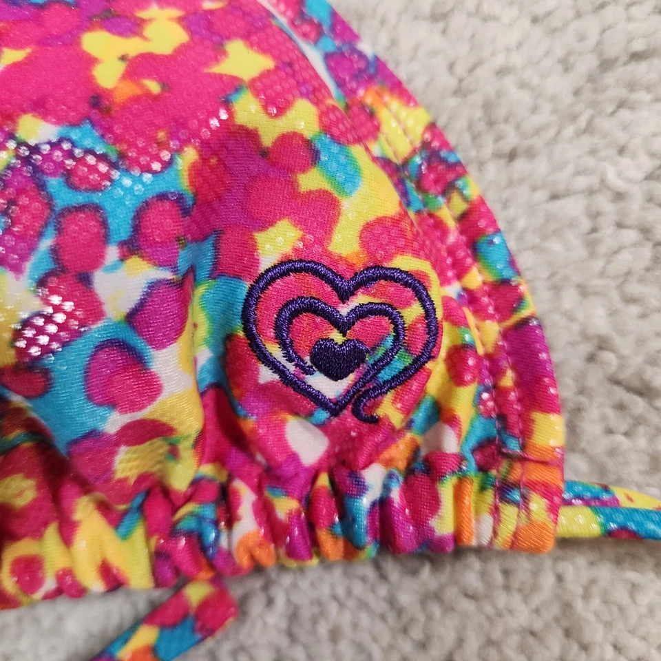 XOXO Padded Halter Geometric Bikini Top Swimsuit Small - Image 3 of 4