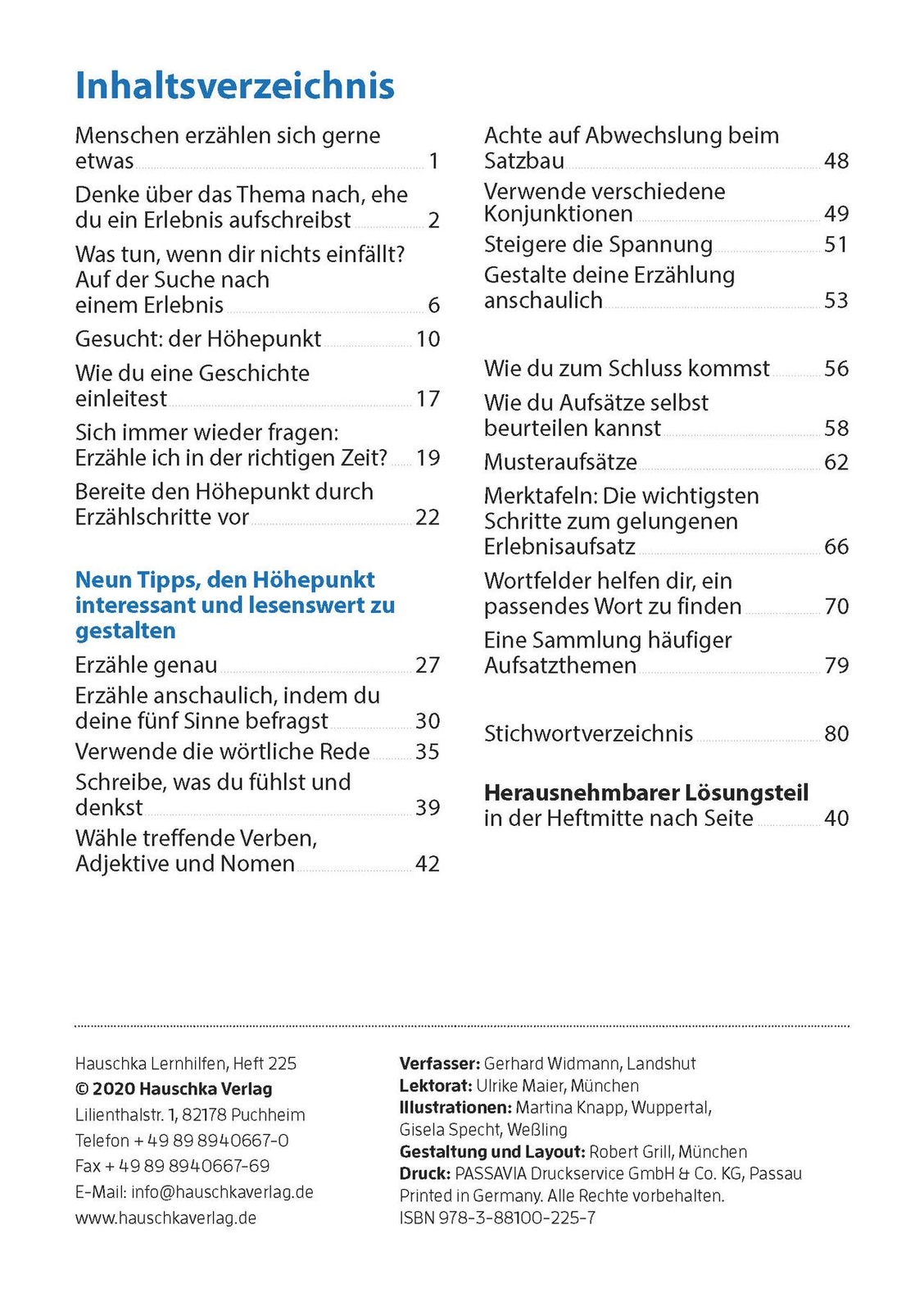 Thumbnail - Gerhard Widmann / Erlebniserzählung. Aufsatz 4./5. Klasse, A ...