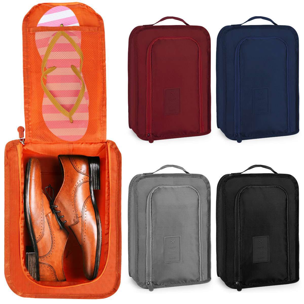 Shoe Bags Zip Travel Pouch Storage Organizer Waterproof Bag Shoes Carry  Case Box
