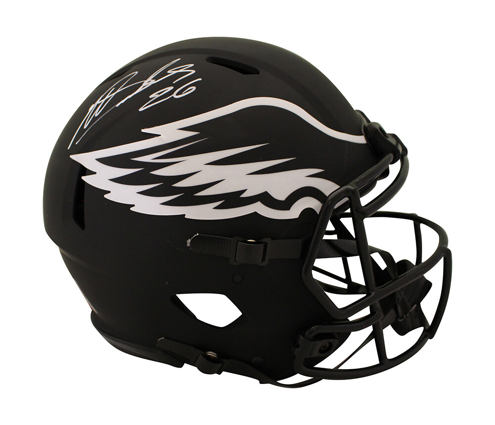 Miles Sanders Autographed Signed Philadelphia Eagles Authentic Eclipse Helmet Beckett 