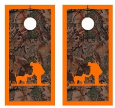 Realtree Camo - Duck Hunter - Crosshair - Boarder Cornhole Board Wraps 2602