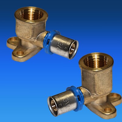 EasyPRESS Pressfitting Wandscheibe DVGW Verbundrohr Wandwinkel TH Kontur