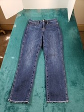 J.Crew Jeans Sz 25 Womens Blue Stretch Pants Ladies Denim Vintage Straight