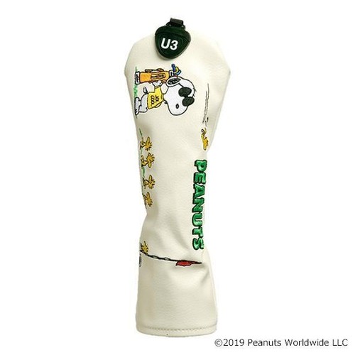 Peanuts Snoopy Head Cover Golf Utility 180cc H-175 H-176 H-177 Japan New - Picture 7 of 8