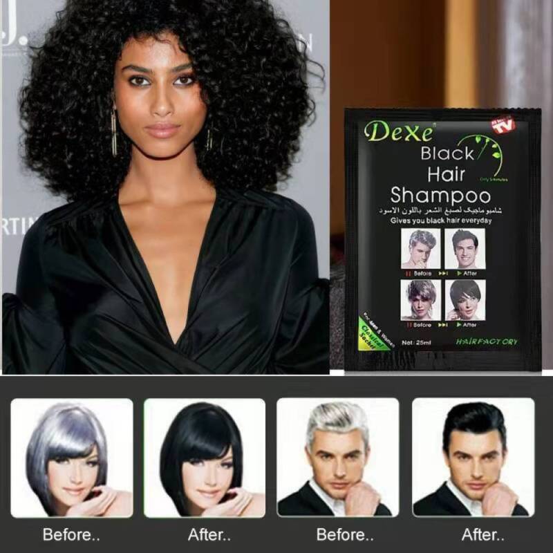 Mokeru Instant Hair Color Dye Shampoo Natural Coconut Argan Oil Dye