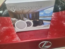 4 Rockville HC85 8" Inch 700 Watt Black In-Ceiling Home Theater Speakers 8 Ohm