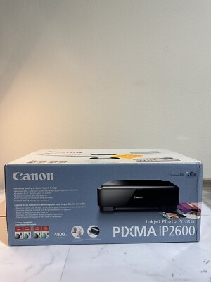 Canon PIXMA iP2600 Inkjet Photo Printer With USB Cable New