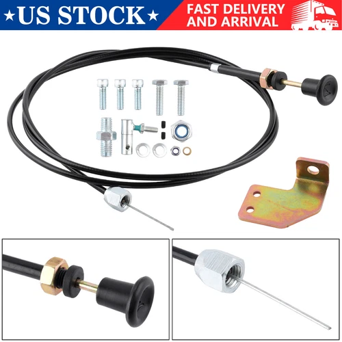 P7100 Manual Fuel Shut Off Solenoid Kit Cable Ppump for Cummins Dodge 12V 6/4bt eBay