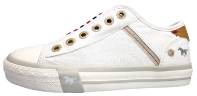 Mustang  Kinderschuhe Mädchen Halbschuhe Schnürer Sneaker Weiß Freizeit