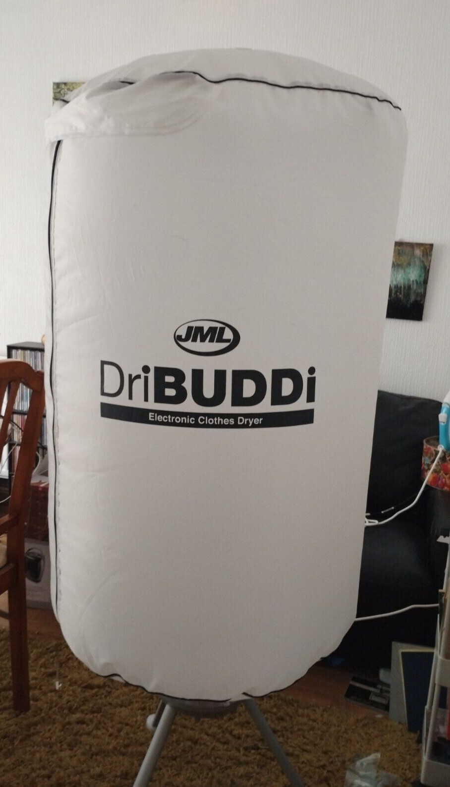 JML DRI BUDDi 18 Garments 1200W Electric Clothes Dryer White Used