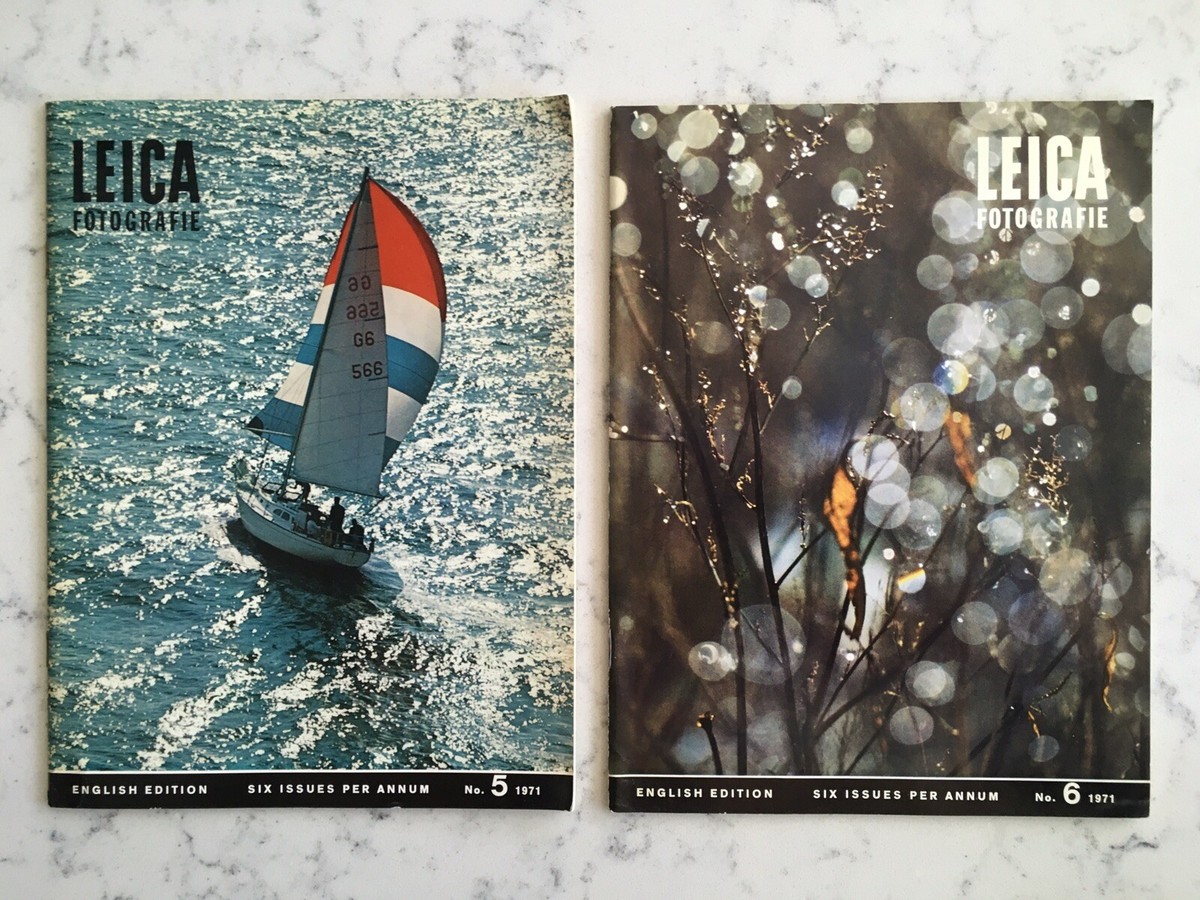 VINTAGE LEICA FOTOGRAPHIE 1971 FULL YEAR BACK ISSUES ENGLISH