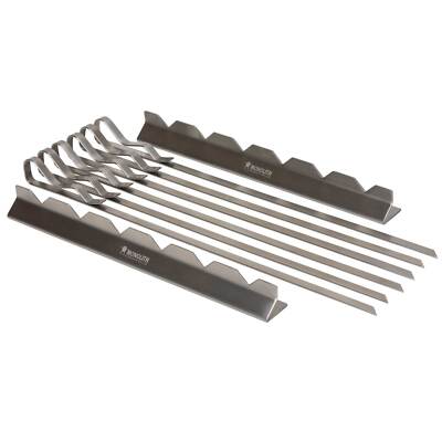 Monolith Grillspieße inklusive Halter 206001 Edelstahl Keramikgrill Spieße Grill