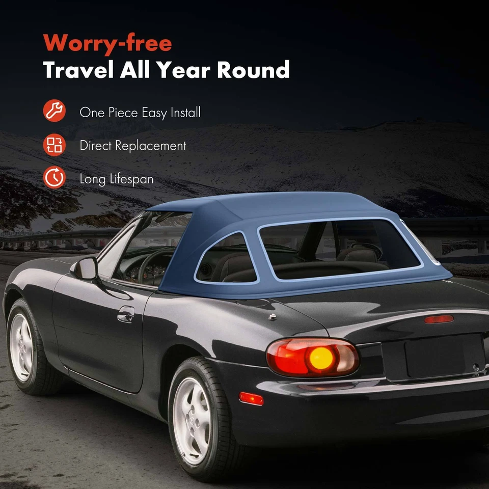 Capota macia conversível azul para Mercedes-Benz E350 11-16 W212 E250 E550 E63 AMG - Imagem 2 de 4