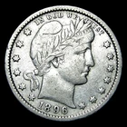 1896-O Barber Quarter Silver ---- Nice Coin ---- #972V