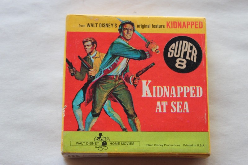 Vintage Super 8 Film Walt Disney Kidnapped at Sea 8mm Black & White Movie