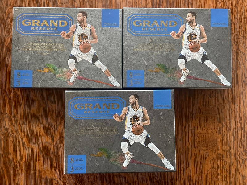 2016-2017 Panini Grand Reserve NBA Basketball, EMPTY Boxes, Steph Curry,Lot Of 3