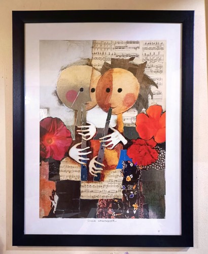 Rosina Wachtmeister Lithography _ Flutists 31 by 23 Inches - Picture 2 of 5