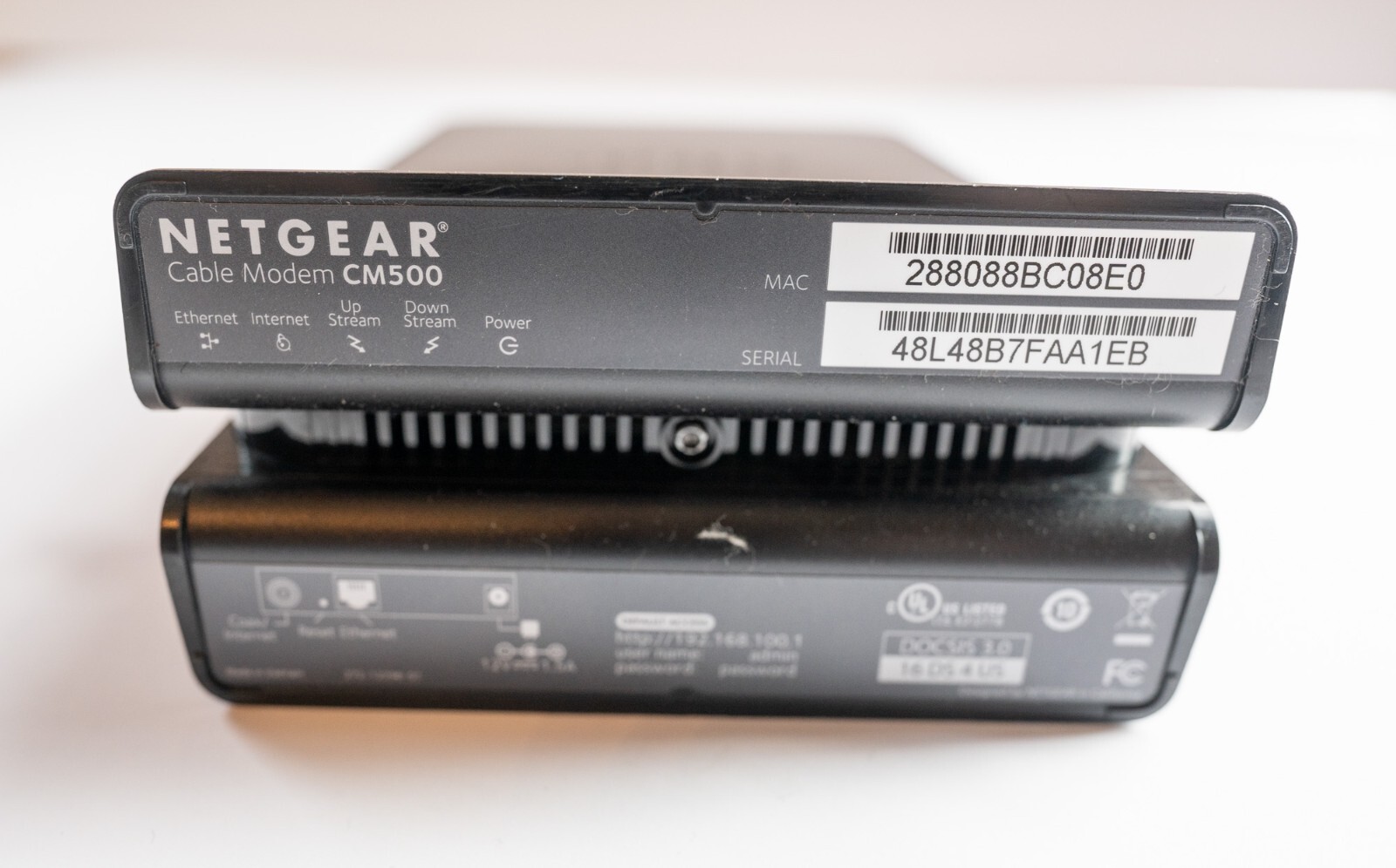 Netgear Cm500v 16x4 Docsis 3 0 680mbps High Speed Cable Modem Tested Ebay