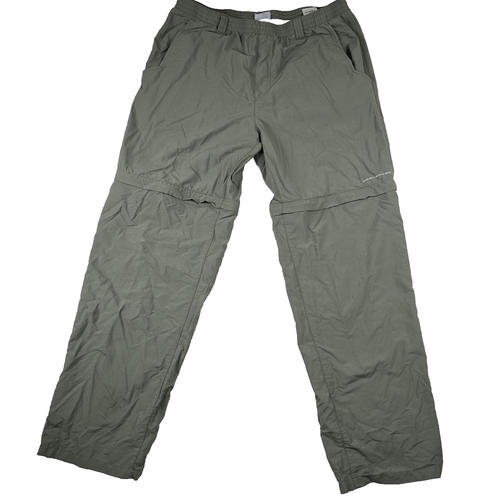 Columbia PFG Omni-Shade Convertible Men's Size Large Olive Pants