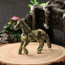 Solid Brass Horse Figurine Small Horse Statue Home Ornaments Animal Figurines