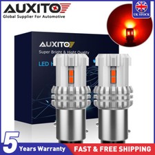 2PCS 1157 12LED Red Strobe Flashing Blinking Brake Stop Tail Parking Light Bulbs
