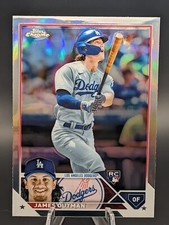 2023 Topps Chrome Baseball James Outman Base Refractor RC Dodgers