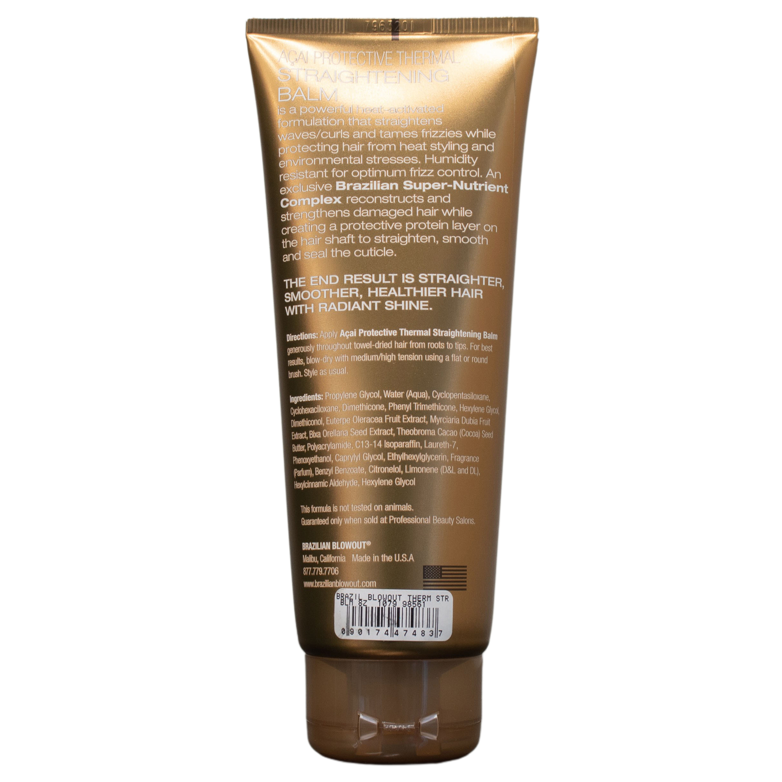 Brazilian Blowout Protective Thermal Straightening Balm 8 oz Stunning