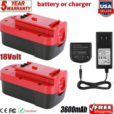  18 Volt replacement for Black and Decker HPB18 Battery or Charger HPB18-OPE 