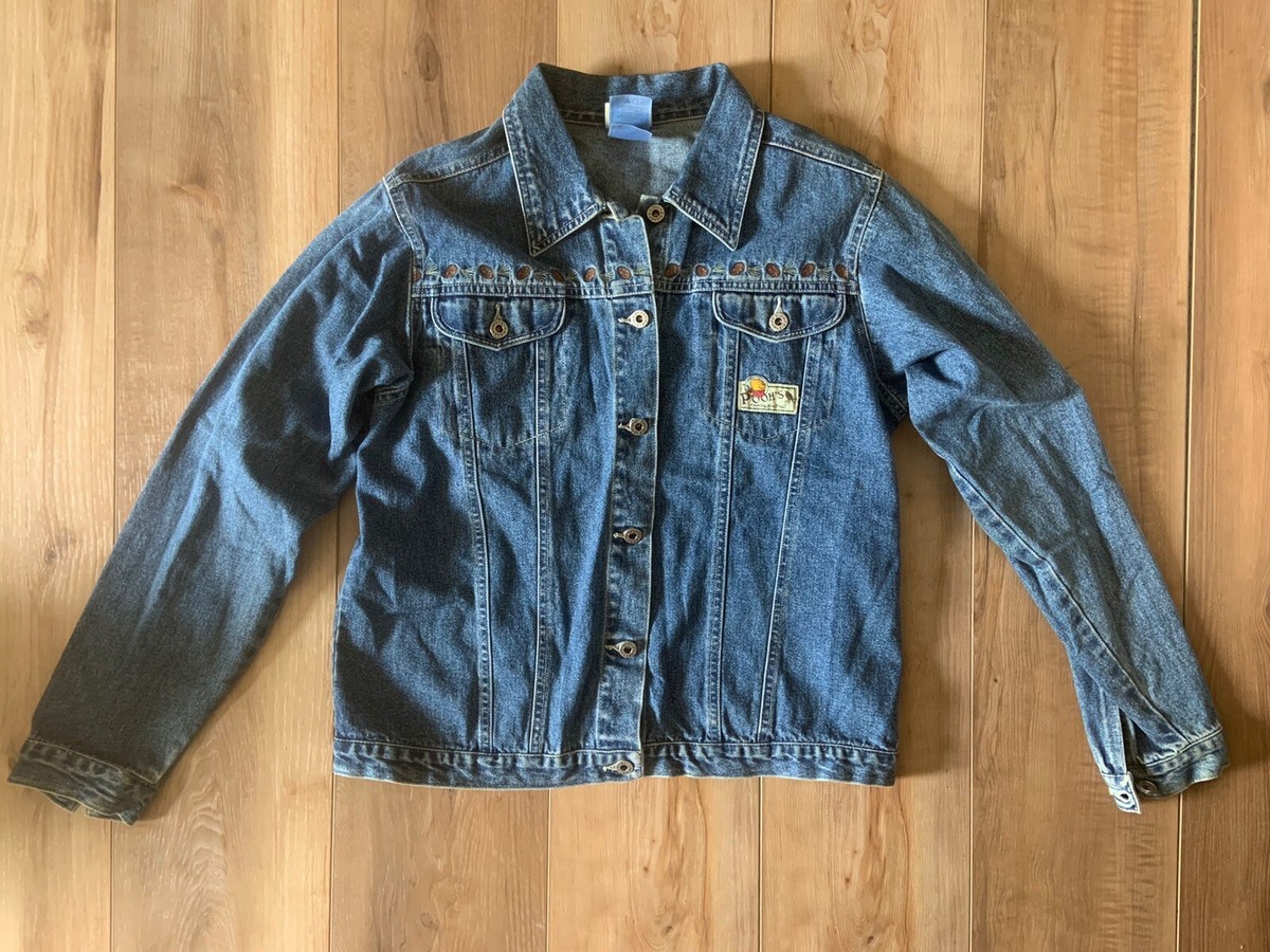 VTG Disney Store Winnie the Pooh Pinecone Jean Jacket Piglet