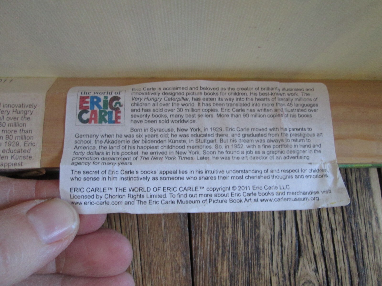 Oopsy daisy Eric Carle's Brown Bear Large Canvas Wall Art 18"x24" Stretched