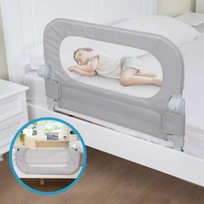 Bed Rail for Toddlers and babies anchor sturdy reinforced - grey