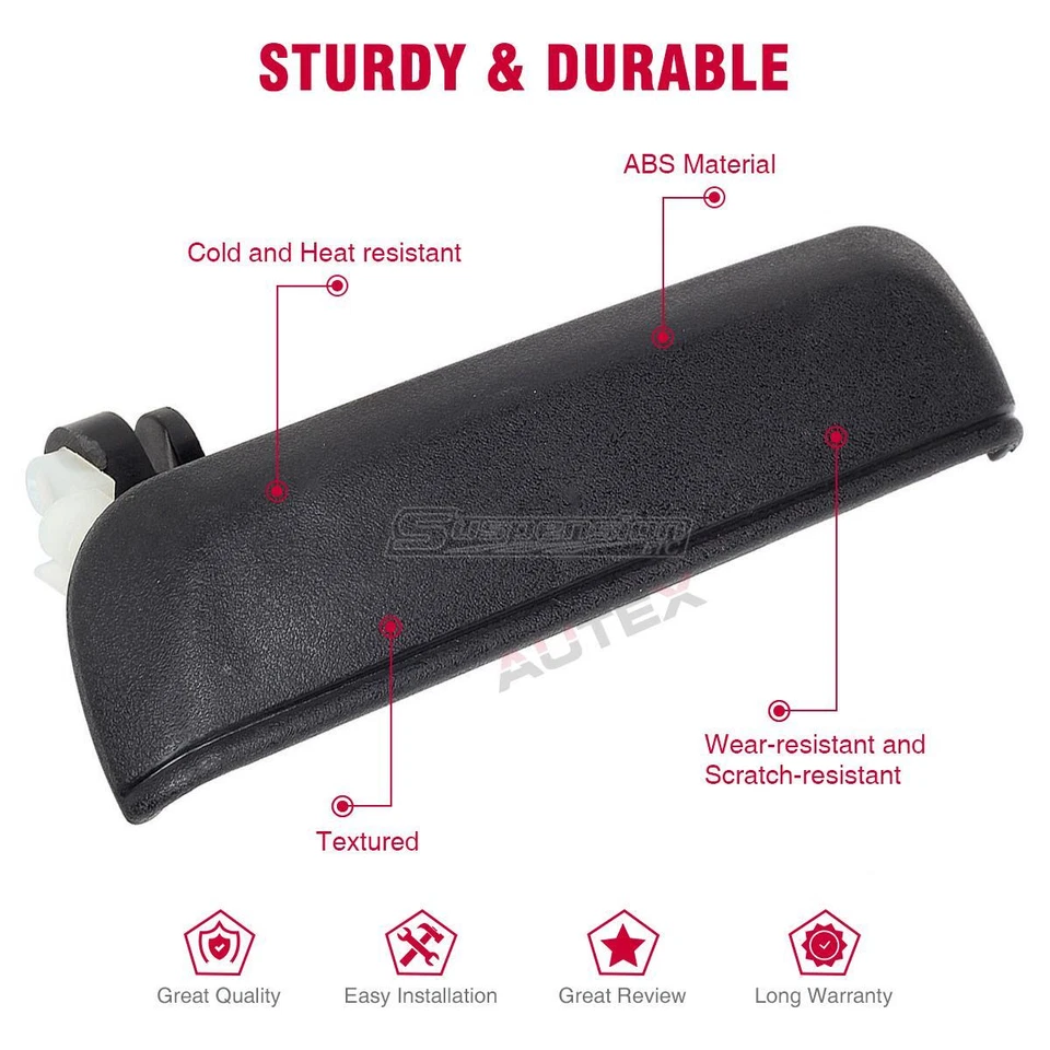 Maçaneta externa dianteira direita lateral 77786 para TOYOTA TERCEL 1995-1998 - Imagem 2 de 4