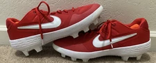 Nike Alpha Huarache Elite 2 LOW MCS Baseball Cleats AO7961-601. RED/WHITE. SZ 15