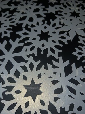 Handmade Die cuts Winter Snowflakes Iridescent Card Making Embellishment 20p