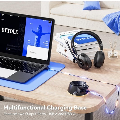 Cuffie Wireless - Auricolare Bluetooth con Microfono Cancellazione Rumore e Ricarica - Foto 4 di 6