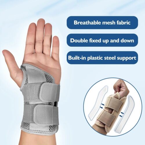 Wrist Support For Splint Carpal Tunnel Sprain Injury Pain Arthritis Brace Strap - Picture 10 of 21