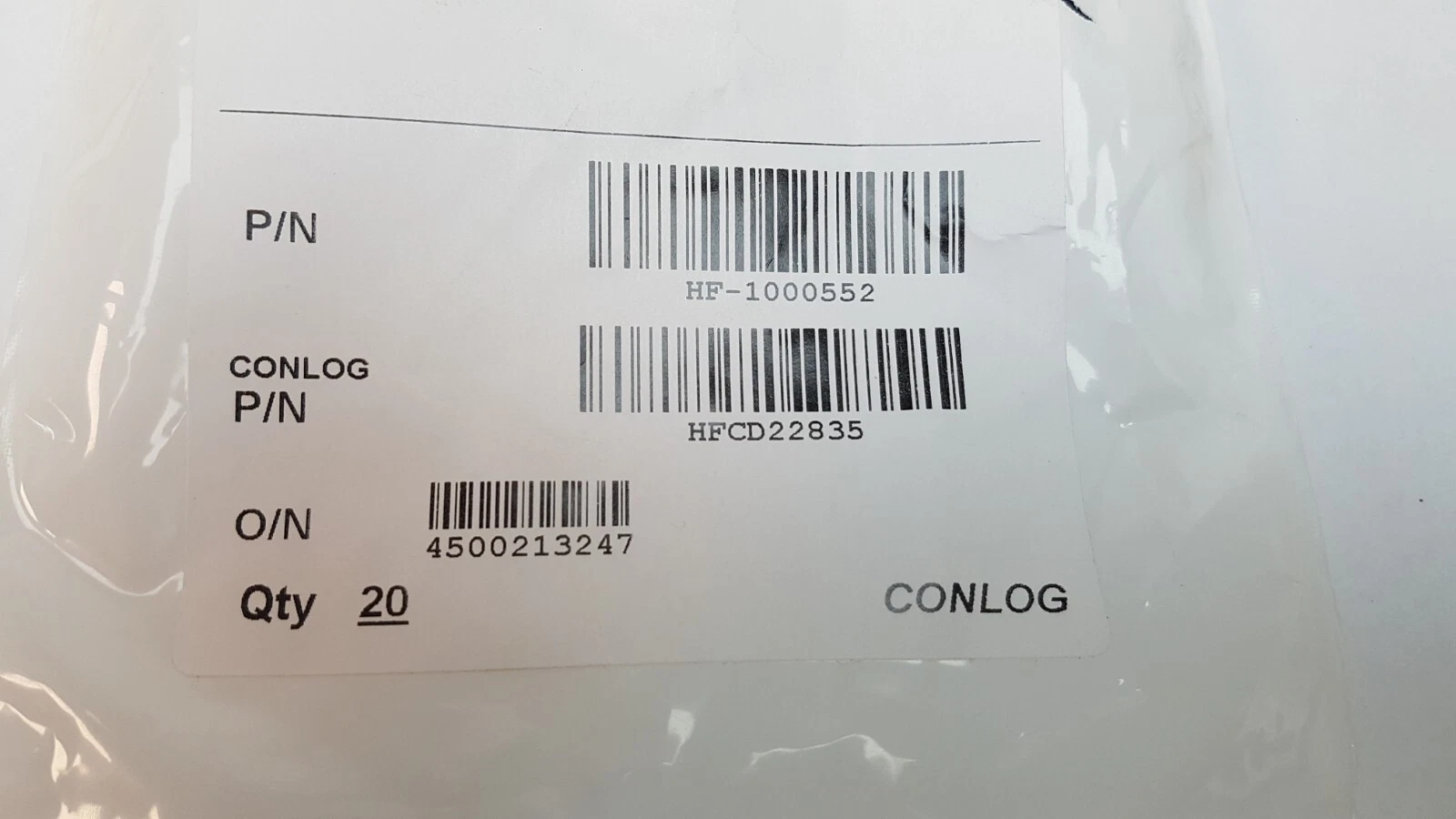 Lumenis package label with P/N HF-1000552 and cross-reference HFCD22835