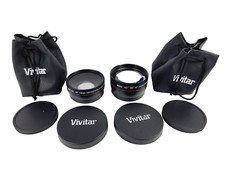 Vivitar HD4 MC AF 2.2X Telephoto Converter 0.43X Wide Angle Converter 58MM