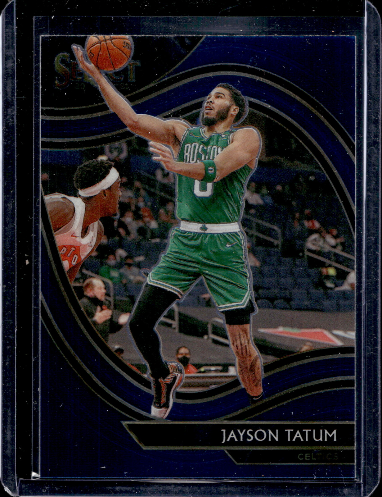 2020-21 Panini Select #214 Jayson Tatum Blue Courtside