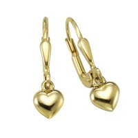 OhrhäNger Ohrring Gold F OhrhäNger 333/- Gold 2Cm Damen GläNzend Neu
