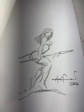 Mike Hoffman Original Sketch inside back cover of Sketch Madness Volume 3