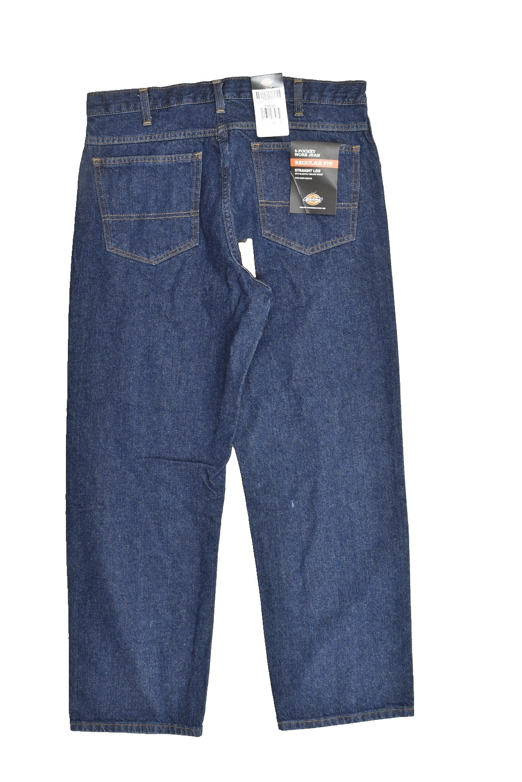 's Regular Fit Straight Leg 5-pocket Work Jeans Indigo Blue 34x30 Nwt