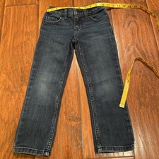 Wonder Nation Boy Size 5 Blue Distressed Denim Button Up Denim Jeans Pants