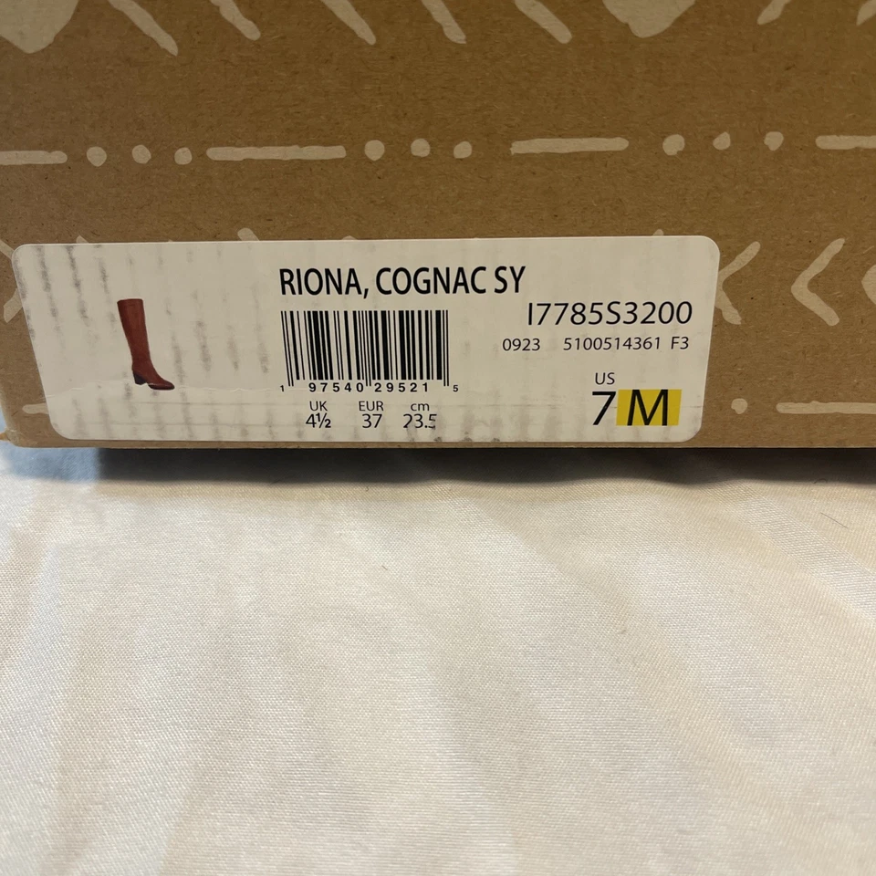 Botas para mujer Zodiac talla 7M Riona cuero coñac cremallera lateral nuevas en caja Foto 4 de 4