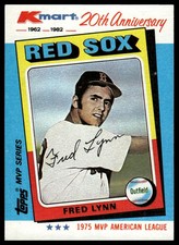 1982 Topps Kmart 20th Anniversary AL & NL MVP's #27 Fred Lynn