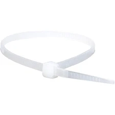 White Cable Ties 8 Inch 40 lbs 100 pcs UV Resistant Heavy Duty Nylon Straps for